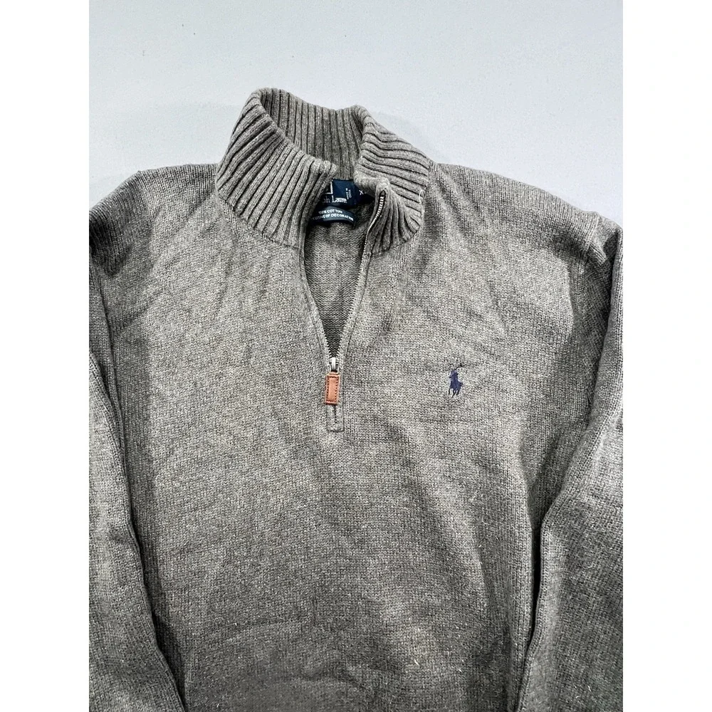 Polo Ralph‎ Lauren 100% Cotton Sweater Exclusive Decoration Gray Size XL